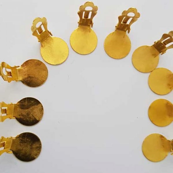 Portaorecchini Clip Vassoio N&deg;01 2a scelta x 5 paia Oro