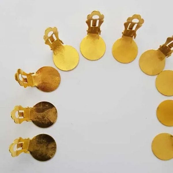 Portaorecchini Clip Vassoio N&deg;01 Seconda Scelta x 20 Paia Oro