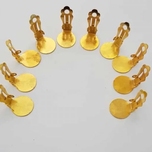 Portaorecchini Clip Vassoio N&deg;01 Seconda Scelta x 20 Paia Oro