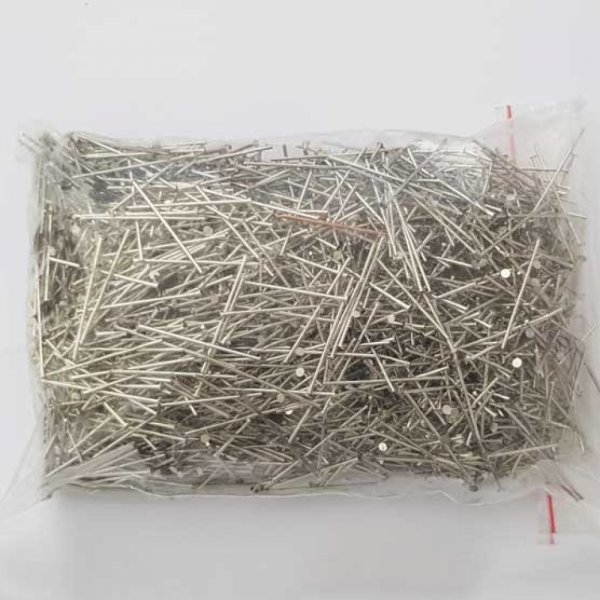 Tige / clou 32mm &agrave; t&ecirc;te plate argent Vieilli x 10 pi&egrave;ces