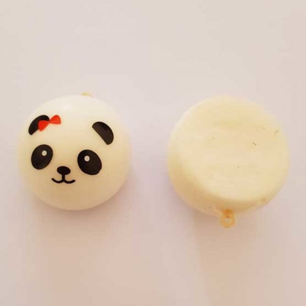 T&ecirc;te De Panda Fille N&deg;02 N&oelig;ud Rouge Style Mousse