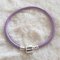 Bracciale europeo a clip tinta unita 01 DA 15 A 23 CM Viola