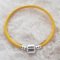 Bracciale europeo a clip semplice 01 DA 15 A 23 CM Giallo