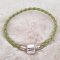 Bracciale europeo a clip intrecciato 02 da 15 a 23 CM verde