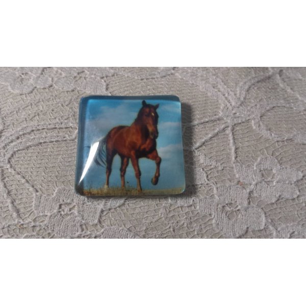 cabochon quadrato in vetro 30mm 015 