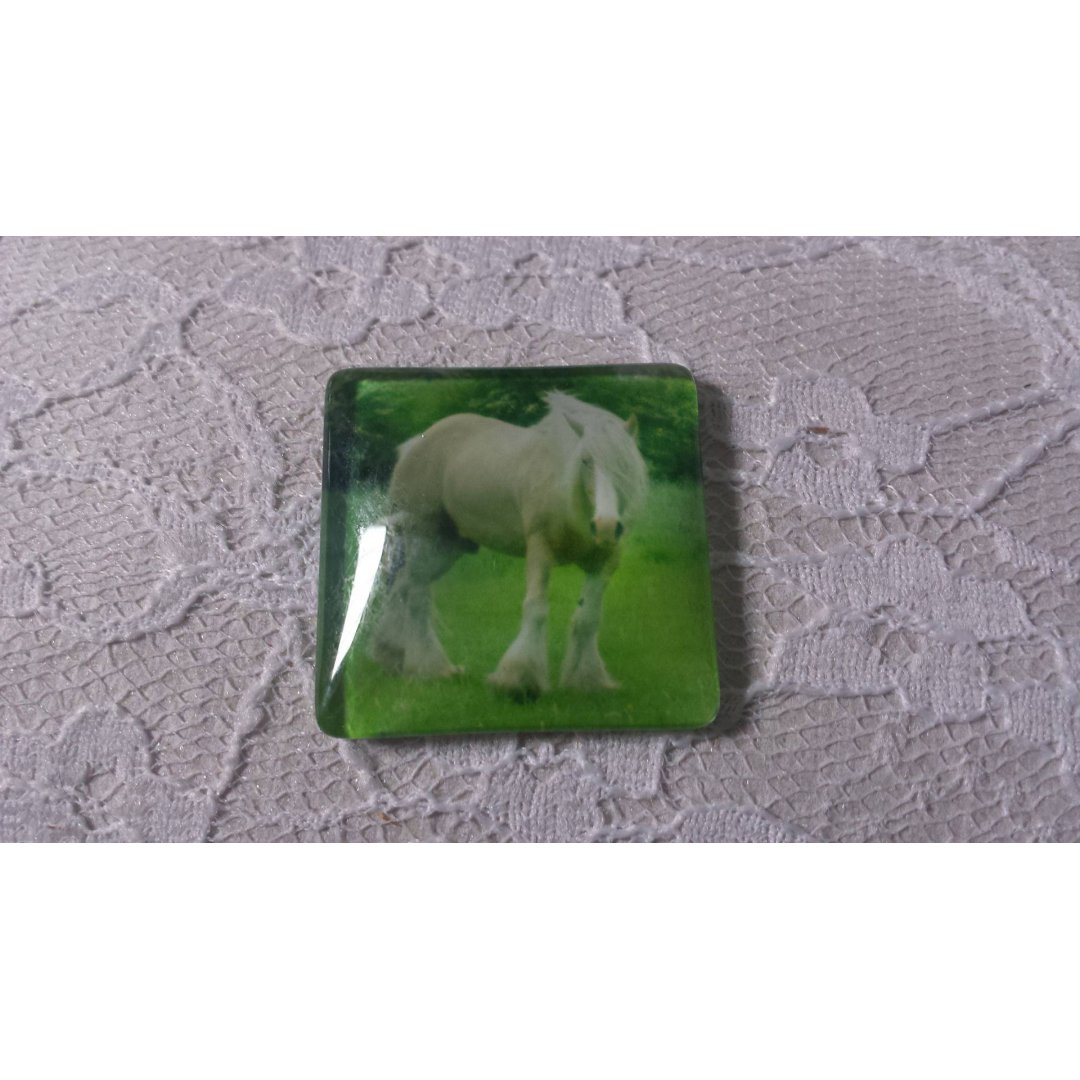 cabochon quadrato in vetro 30mm 010 