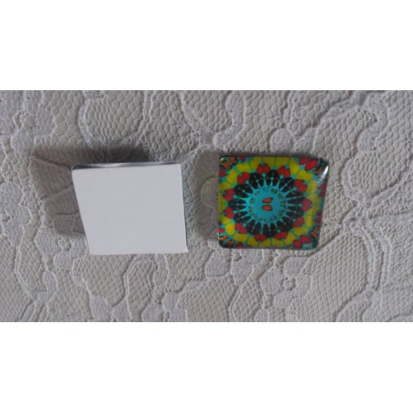 cabochon quadrato in vetro 25 mm 008 