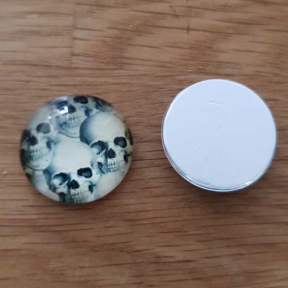 cabochon rond en verre 20mm divers 003