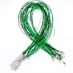 Collana con nastro di organza N°09 e cordoncino cerato