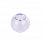 1 sfera di vetro rotonda da riempire 12 mm Viola