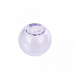 1 sfera di vetro rotonda da riempire 20 mm Viola