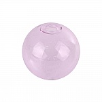 10 palline di vetro rotonde da 12 mm Rosa da riempire