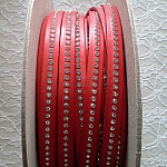 B-Corail in pelle 10 mm Swarovski strass per 20 cm