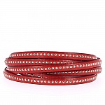 Palla di cuoio Khaki 06 mm con catena a palline senza nichel per 20 cm