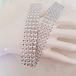 Nastro di strass argento per 0,22 cm per 2 pezzi.