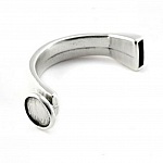 Mezzo bracciale in zama 12 mm x 03 mm