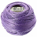 Perline di cotone da ricamo, Lilla, su rocchetto, DMC n. 5 - 10 g