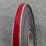 Pelle di vitello rossa piatta 10 mm per 20 cm pelle e catena
