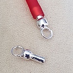Chiusura d'argento per cavo in pvc cavo 5 mm