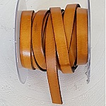 Pelle di vitello liscia arancione scuro 10mm per 20cm