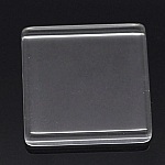 Cabochon quadrato 25 x 25 mm in vetro trasparente N°29