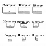 20 fermagli 13 x 8 mm Argento