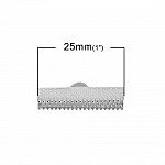 20 Fermagli 25 x 8 mm Argento