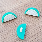 Pulsante fantasia anguria per bambini n. 02 bianco