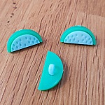 Bottone fantasia anguria per bambini n. 11 blu medio