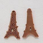 Ciondolo Torre Eiffel in resina marrone