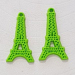 Ciondolo Torre Eiffel in resina Verde