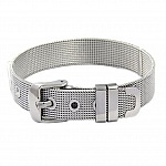 Bracciale in acciaio inox 10 mm Argento