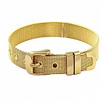 Bracciale in acciaio inox 10 mm oro