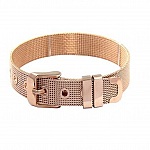 Bracciale in acciaio inossidabile 10 mm oro rosa