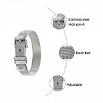 Bracciale in acciaio inox 10 mm nero