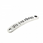 03 mm Connettore in zama N°02 Argento