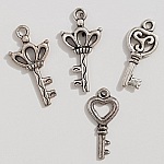 Charm a chiave N°34 Argento lotto di 4 pezzi