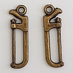 Charm Tool Saw N°01 Bronzo