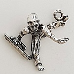 Charm in argento per cavalli sportivi