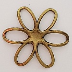 Charm floreale in metallo N°003 Oro vecchio