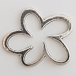 Charm floreale in metallo N°004 Argento