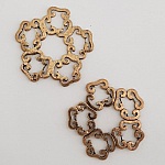 Charm floreale in metallo N°022