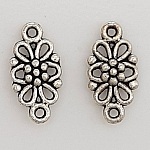 Charm floreale in metallo N°067 Argento