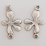 Charm floreale in metallo N°076 Argento