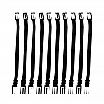 Cinghia elastica Prolunga regolabile della maschera Gancio per l'orecchio Prolunga nera della maschera