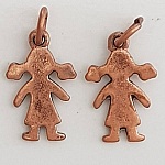 Charm per bambini N°48 Girl Copper