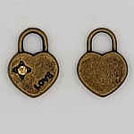 Ciondoli a cuore N°14 B e Strass