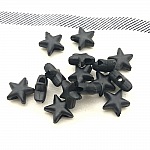 Fascetta elastica con fibbia a stella in gomma nera N°03 x 10 pezzi