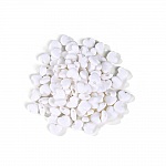 Fascetta elastica con fibbia a cuore in gomma bianca N°04 x 10 pezzi