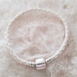 Bracciale europeo a clip semplice 01 DA 15 A 23 CM Bianco 02